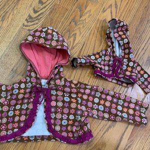 Bitty Baby Matching Hooded Cardigan size Small